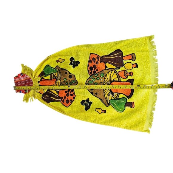Vintage Cannon Merry Mushroom Kitchen Hand Towel Yellow - Picture 6 of 14